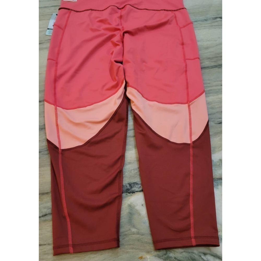 IDEOLOGY Women's High Rise Colorblock Leggings XXL Red - Picture 6 of 7